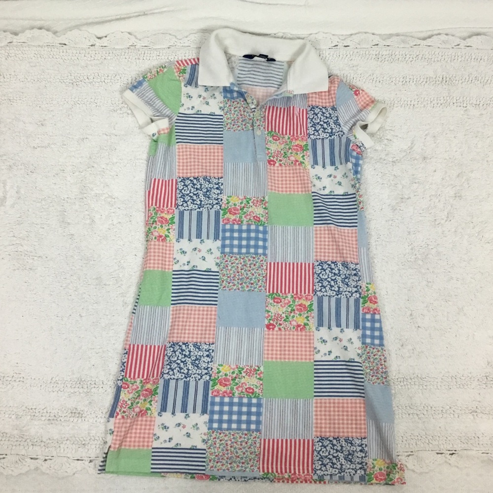 Girls Polo Ralph Lauren Patchwork Cottagecore T Shirt Dress Size Xl(16)